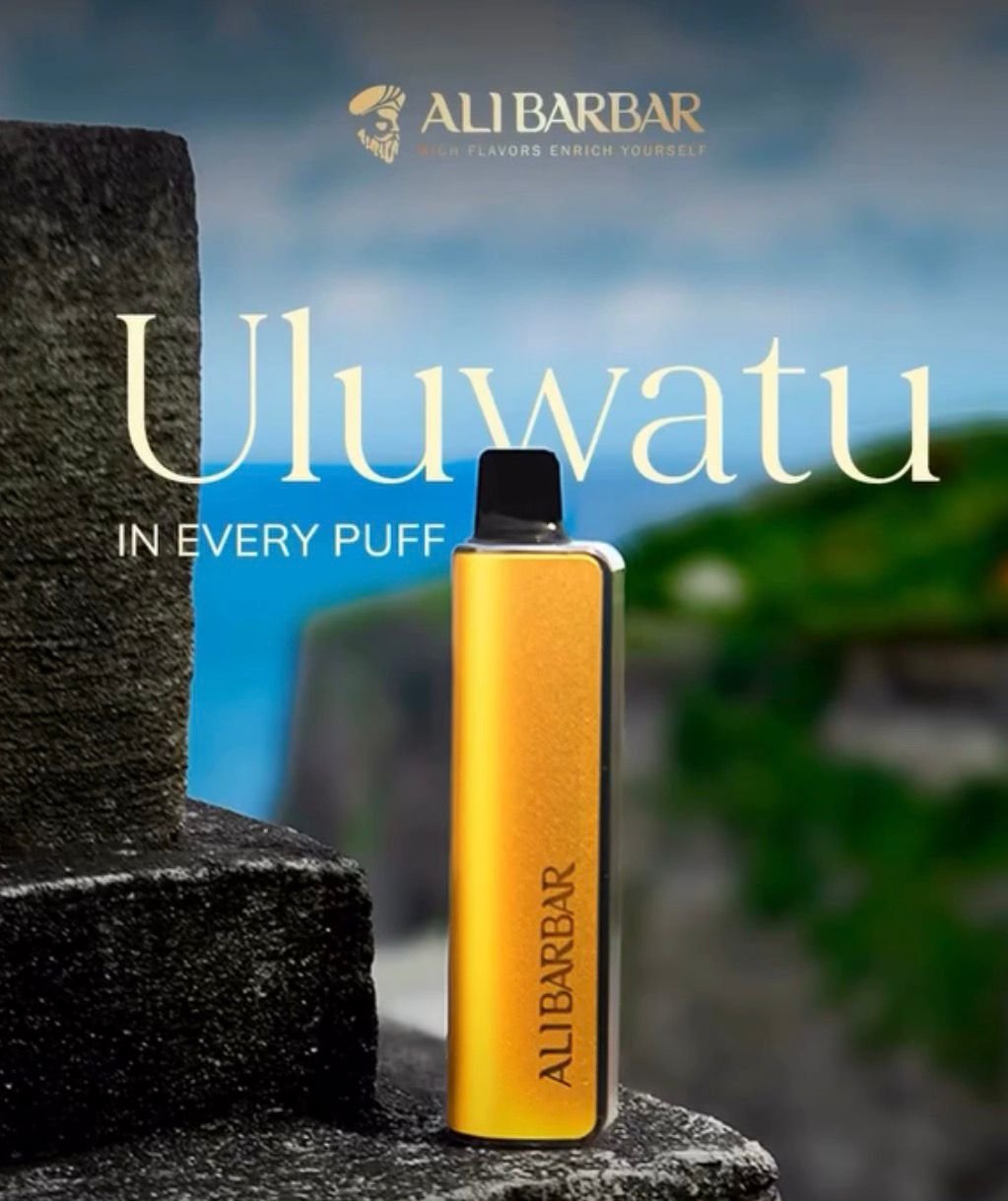 Alibarbar Uluwantu disposable vape delivering rich flavour in every puff