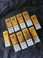 Ten Alibarbar INGOT disposable vapes displaying a variety of popular fruit and ice flavours available in Australia.