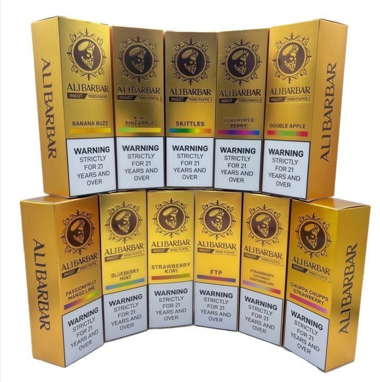 Alibarbar 25 CT Box – Buy Bulk Disposable Vapes Online Alibarbar 25 CT Box bulk disposable vape pack with assorted premium flavours.