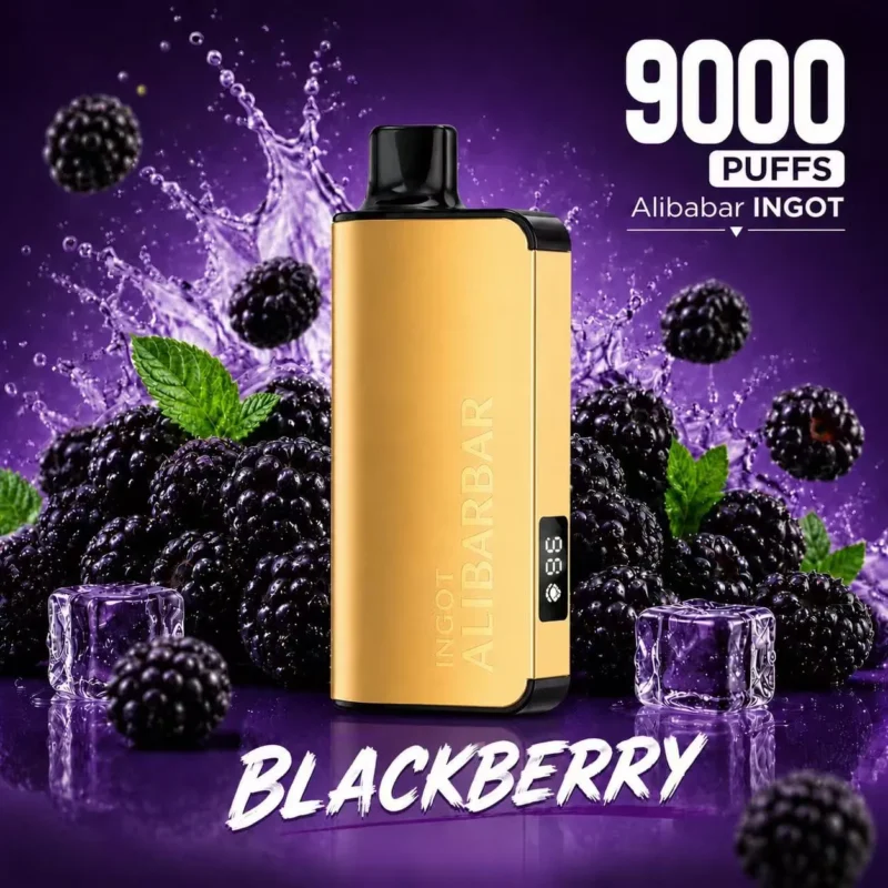 ALIBARBAR INGOT 9000 PUFFS – Blackberry ice