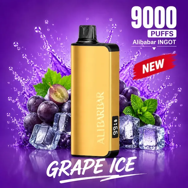 ALIBARBAR INGOT 9000 PUFFS – Grape ice