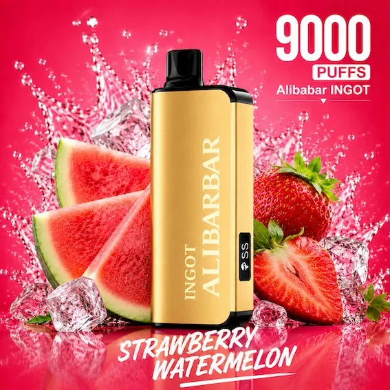 ALIBARBAR INGOT 9000 PUFFS – Strawberry Watermelon