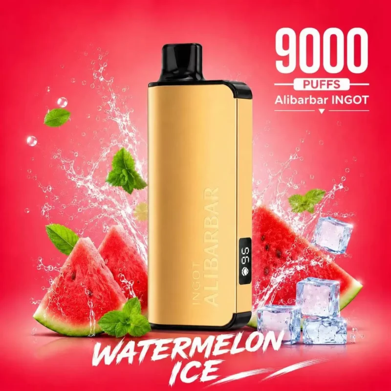 ALIBARBAR INGOT 9000 PUFFS – Watermelon ice