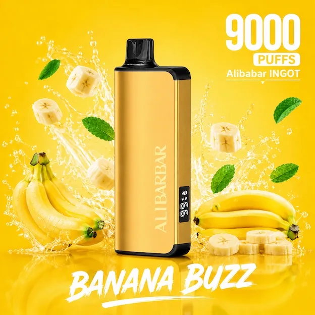 ALIBARBAR INGOT 9000 PUFFS – Banana Buzz