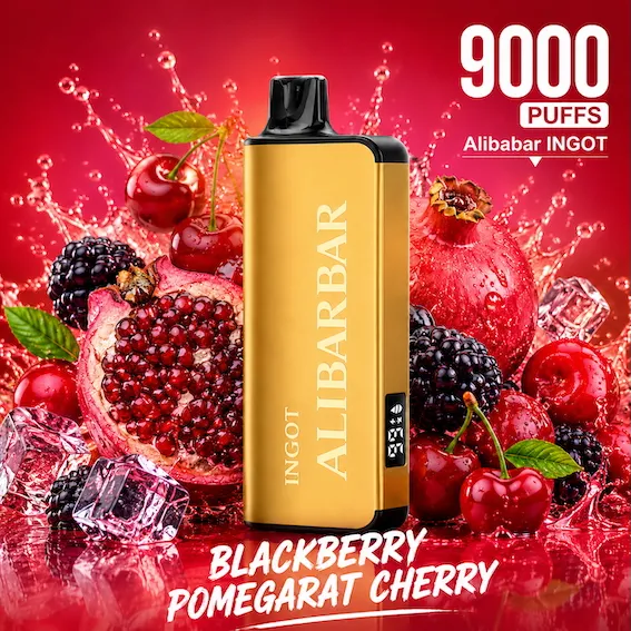 ALIBARBAR INGOT 9000 PUFFS – Blackberry Pomegranate Cherry