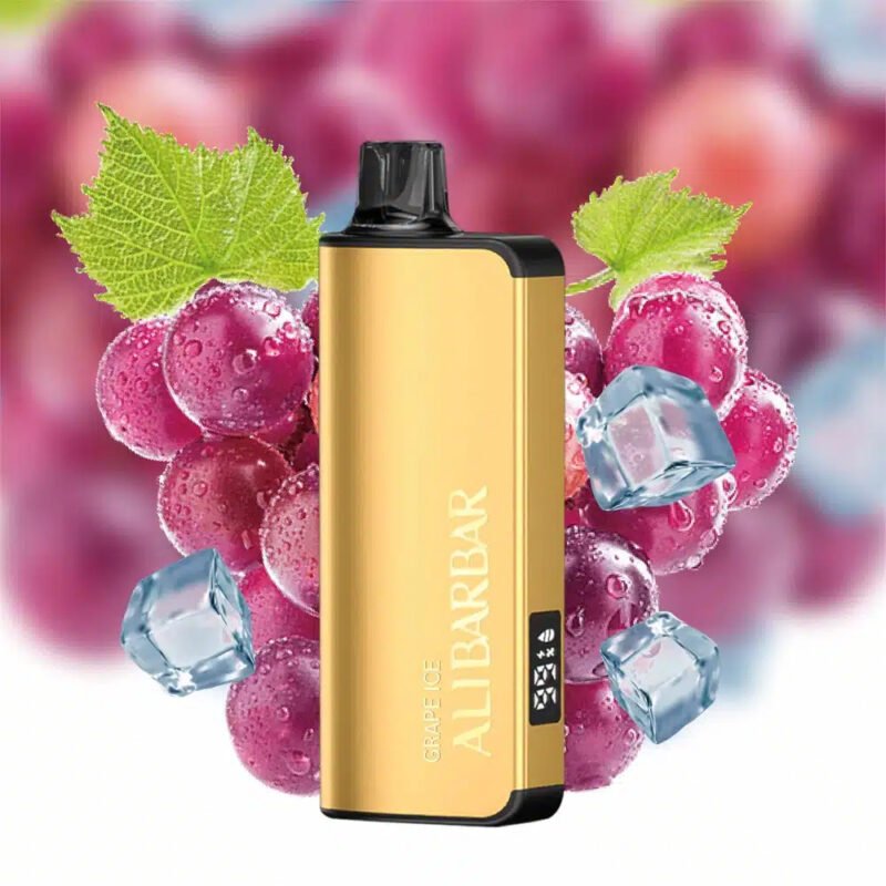Wholesale Alibarbar Ingot 9000 Puffs Grape Ice