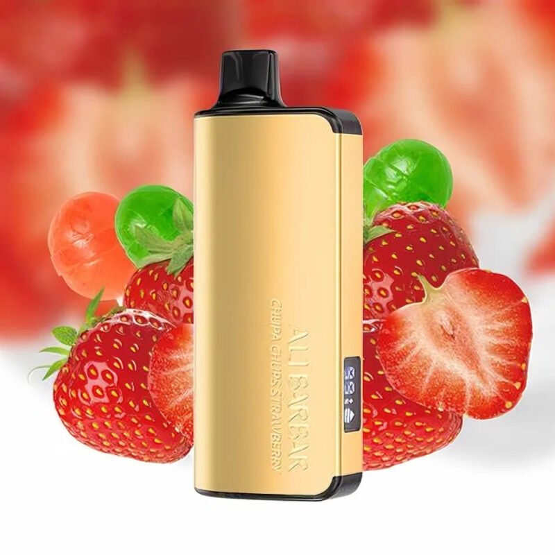 Wholesale Alibarbar Ingot 9000 Puffs Chuppa Chupps Strawberry
