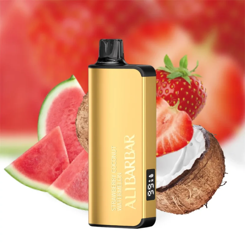 Wholesale Alibarbar Ingot 9000 Puffs Strawberry Cocorut Watemmelon