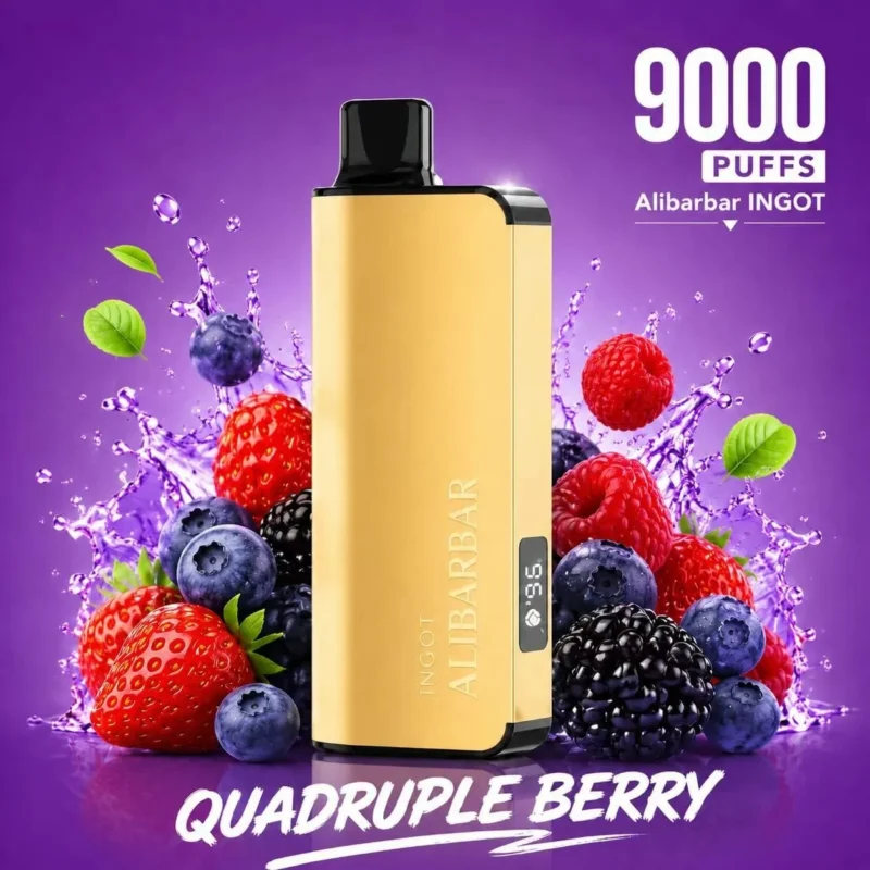 ALIBARBAR INGOT 9000 PUFFS – Quadruple Berry